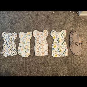 Variety of 0-3 sleep sacks and swaddles